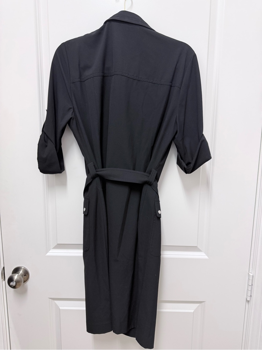 Michael Kors Black zip up belted dress. - Picture 6 of 7